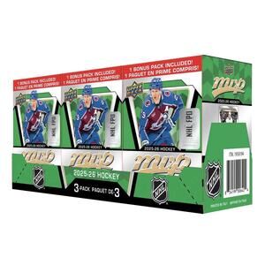 Upper Deck 2025-26 Hockey MVP Blaster Box, 3-Pack